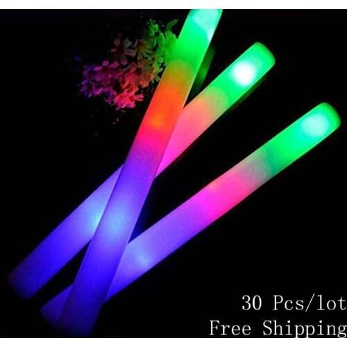 30PCS A Lot Color Flashing LED Light Bar Suitable For Concert Wedding Brthday Party Stick Wedding animation LED lights