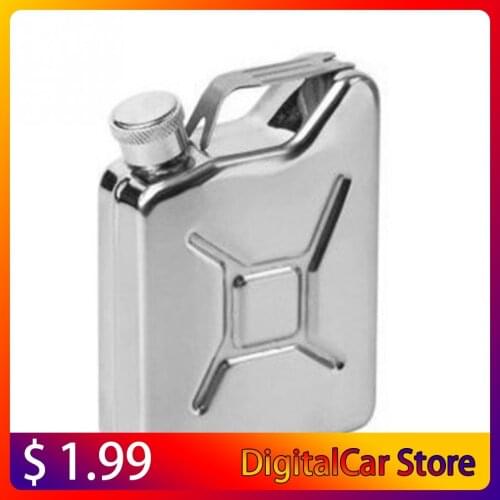 5 oz Jerrycan Oil Jerry Can Liquor Hip Flask Creative Wine Pot Stainless Steel Jerrican Fuel Petrol Gasoline Can