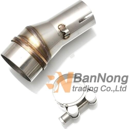 51mm Racing Scooter Street Ninja 250 2012 Modified exhaust pipe Interface conversion intubation tube welding interfaces spring