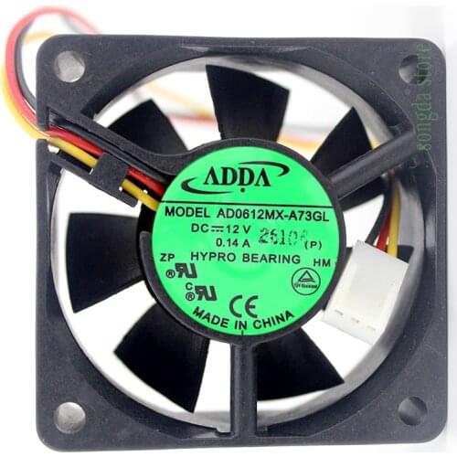 ADDA AD0612MX-A73GL 6CM DC 12V 0.14A 6025 60x60x25mm Cooling Fan