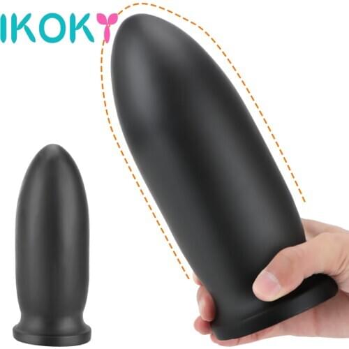 IKOKY Large Butt Plug Anus Expansion Stimulator Super Huge Anal Plug Prostate Massage Erotic Anal Sex Toys For Men Woman Gay