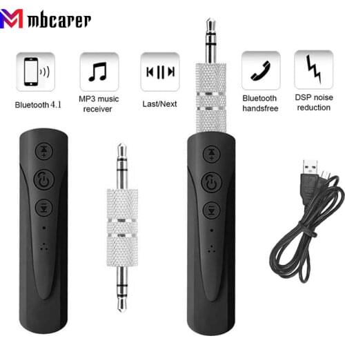3.5mm Jack Bluetooth Car Kit Hands Free Music Audio Receiver Adapter Auto AUX Kit for Speaker Headphone Bluetooth Aux