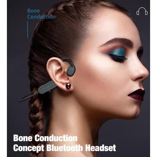 For G200 Bone Conduction Bluetooth Headphones Wireless Waterproof Sweatproof Open Ear Headset for Cycling Running