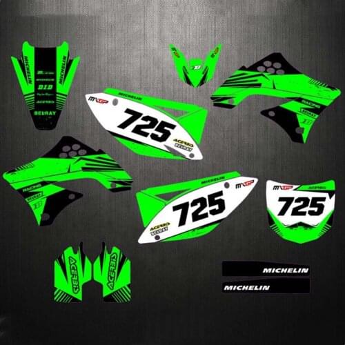 For Kawasaki 250 KXF KX250F KXF250 2009 2010 2011 2012 GRAPHICS BACKGROUNDS DECALS STICKERS For Kawasaki KX450F KXF450 2009-2011