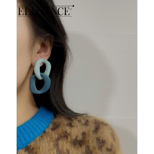 Elegance Bohemia Round Geometric Big Drop Earrings for Women Fashion Jewelry Charms Dangle Earrings