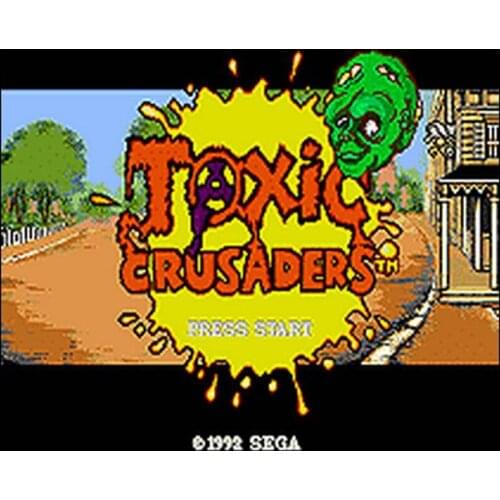 Toxic Crusaders 16 bit MD Game Card For Sega Genesis Mega Drive
