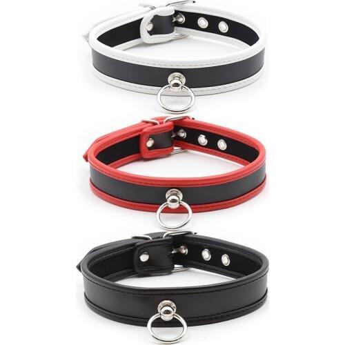BDSM Bondage Leather Harness Neck Corset Slave Role Play Collar Fetish Wear Erotic SM Sex Toys For Couples Restraints Collars