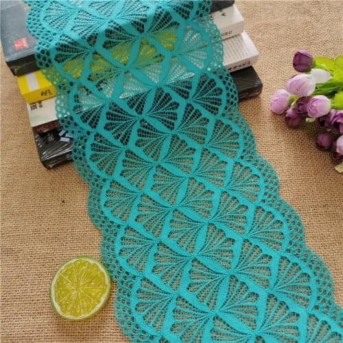 G-4 E2189 18.5CM Large And Small Nylon Spandex Stretch Jacquard Lace Trimmings For DIY Crafts Sewing Accessories