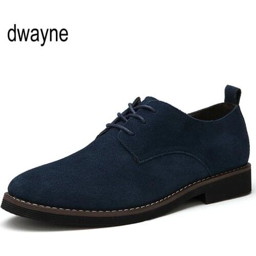 Fashion men casual shoes new spring men flats lace up male suede oxfords men leather shoes zapatillas hombre size mens loafers