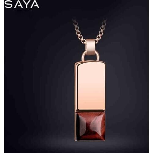 Men Pendants, Tungsten Carbide Necklaces with Stones, Three Colors, Free Shipping