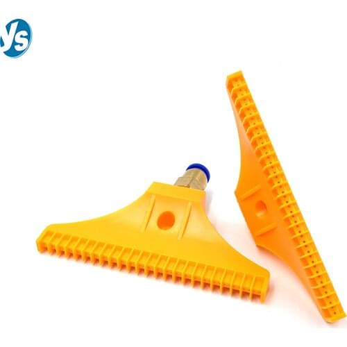 ABS Plastic Blower Air Knife Comb F Type Hair Nozzle Air Blow Off Nozzle 1/4 inch Male Thread Widening Blow Nozzle