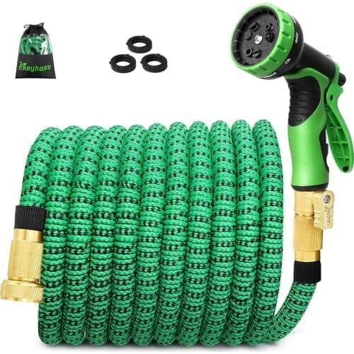 New Garden Watering Hose 25FT-100FT Flexible Garden Magic Hose Set With Spray Gun Waterings Lawn Car Wash Hose Cleaning Supplies