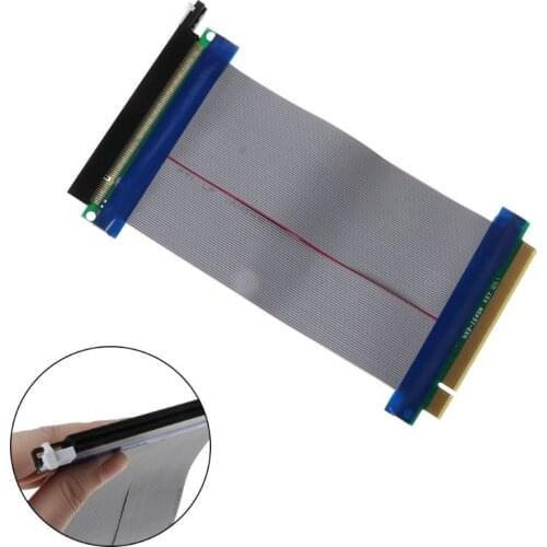 PCIe 16X PCI Express PCI-E 16X to 16X Riser Extender Card Adapter Flexible Cable