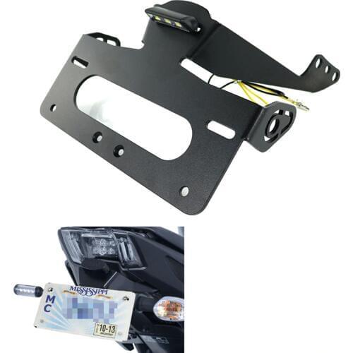 Fit For Yamaha MT-09 MT09 FZ-09 2017 2018 2019 2020 License Plate Holder Bracket Rear Tail Tidy Fender Eliminator kit Aluminum