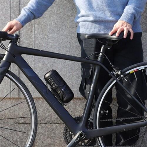 Portable Bicycle Repair Tools Box Bag With Kettle Bottle Rack Waterproof Hard Shell Cycling Repair Kits Case Bicycle Accessories