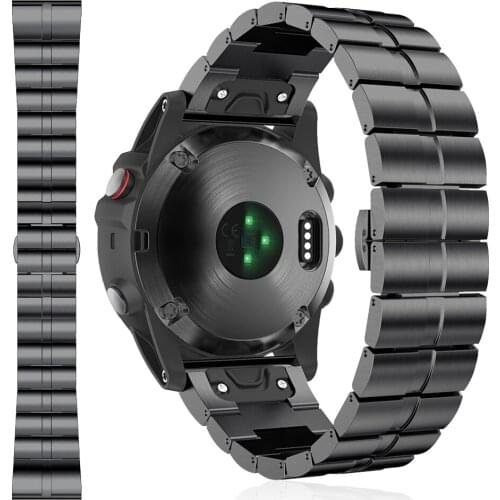 QuickFit 26mm Metal Wrist Strap for Garmin Fenix 6X Pro/Tactix Delta Stainless Steel Watch Band Fenix 5x Plus 3 HR Watchband