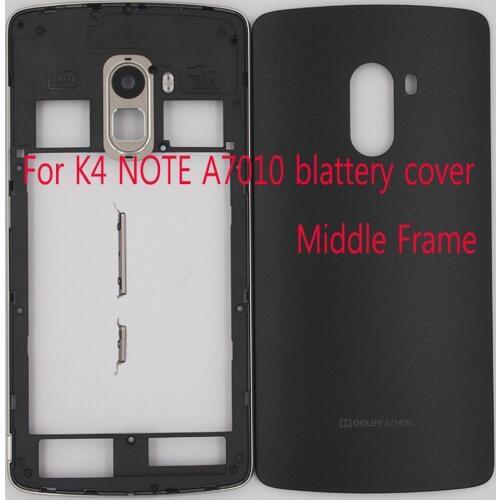 Middle Holder Middle Frame Battery Back Cover For K4 NOTE A7010 Housing cover With Camera Lens+Power Volume Buttons Replacement