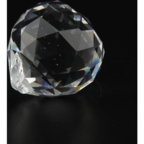 1PC Faceted Glass Crystal Chandelier Parts Clear Suncatcher Lamp Decoration Pendant Prisms Lighting Ball