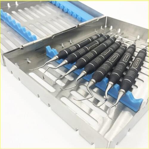 Dental appliance Dental implant scraper Subgingival calculus to remove periodontal Oral dental tools 7 pcs