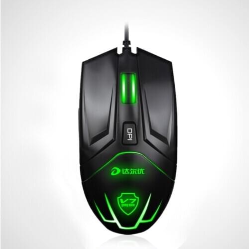 XQ New Backlit Gaming Mouse 2000DPI Ergonomic Optical Wired Mouse High Quality Fast Move computer Mouse for Laptop Pc
