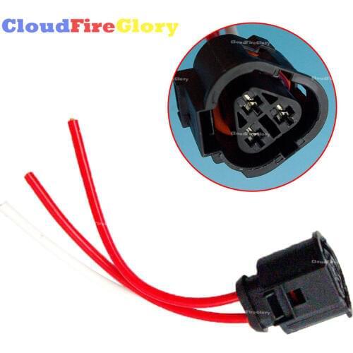 For Je tta Golf MK4 Beetle Sharan Touran For Audi A3 TT For Seat For Skoda Radiator Coolant Temp Sensor Pigtail Plug 1J0973203