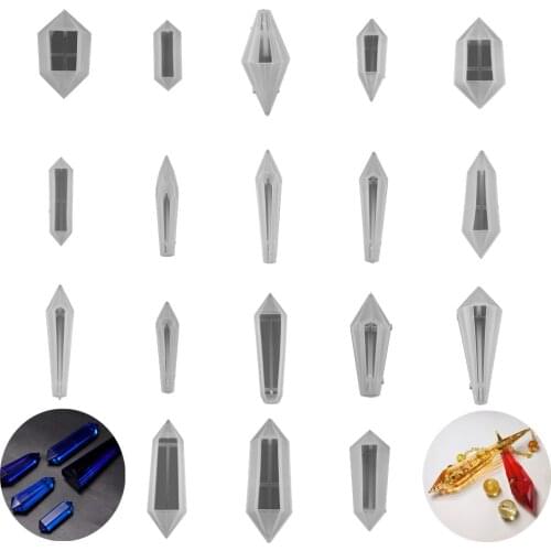 20 Style Pendulum Pendant Silicone Molds UV Epoxy Resin Mold for Dried Flower Resin Decorative Craft DIY Jewelry Making Supplies