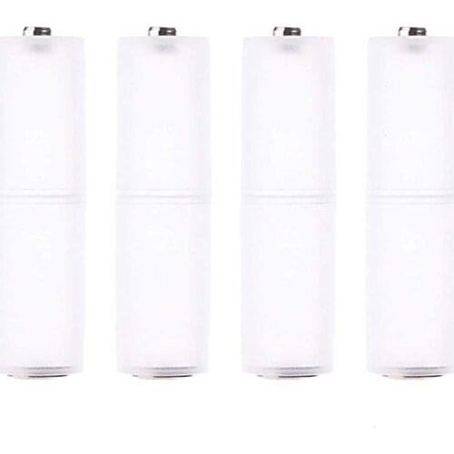 4Pcs Cell Battery Box Converter AAA to AA Size Batteries Holder Plastic Case Adapter Switcher for AAA to AA Battery