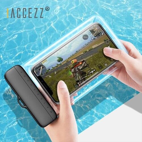 !ACCEZZ Waterproof Phone Pouch IPX8 Slide-out Dry Bag Case Cover For iPhone 12 11 Pro Max Samsung Water Sport Beach Pool Skiing