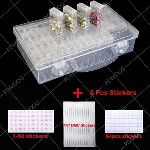 ARMYQZ New Diamond embroidery diamond painting tool! Daimond transparent plastic storage box, jewelry Drill Storage Box Gift