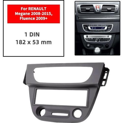 Car Radio Fascia frame For RENAULT Megane 2008+/Fluence 2009+ Dash Facia Panel Stereo Audio Bezel dash Mount DVD Player Kit Auto