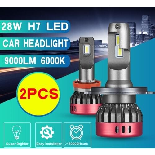 Car Headlights Bulbs LED H7 H4 H11 9006 9005 90W 9000LM Decoder Automobile Lamp Headlamp Front Fog Lights Fog lights Bulbs