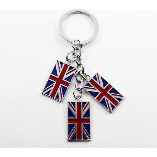 FREE SHIPPING BY DHL 100pcs/lot New Creative Metal American Flag Keychains Union Jack Keyrings London Bus Key Rings Gifts