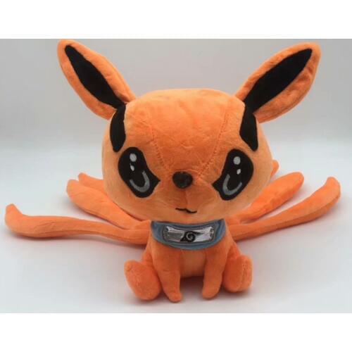 Naruto Uzumaki Kurama Kyuubi Nine-Tail Fox Figurza Soft Plush Toys Action Figure Tailed Beast Figurine Doll Toy 25cm