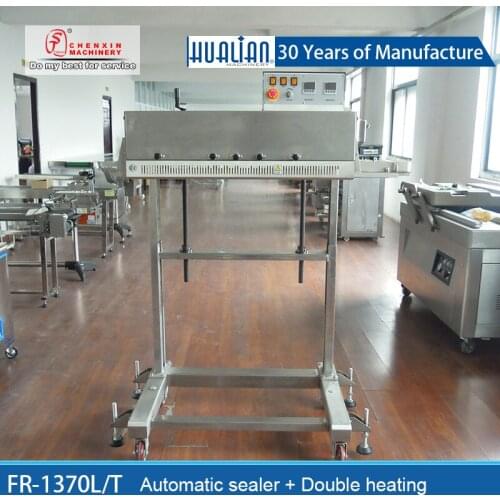 FR-1370L∕T continuous big bag sealing machine hualian Kraft paper bag sealing machine pet food Sealer Sack Plastic bag sealing