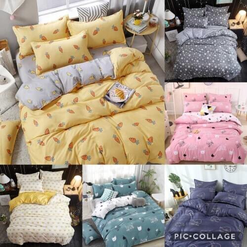 Hot style printing bedding set 1 duvet cover + 1/2 pillowcases bed in a bag (no sheet)