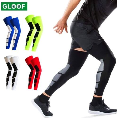 GLOOF Leg Srpport Recovery Compression Leg Sleeves - sport Football Basketball Cycling Golf Strech Leg Knee Sleeve
