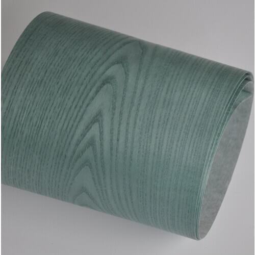 Dyed Figured Green Ash Wood Veneers Size 250x15 cm Table Veneer Flooring DIY Furniture Natural Material Bedroom Chair Table Skin