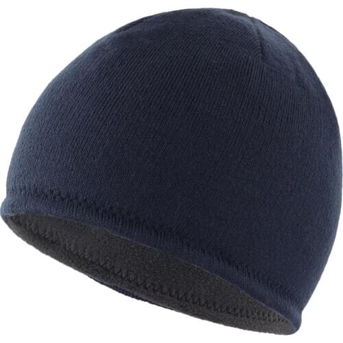 Connectyle Mens New Fashion Soft Fleece Reversible Beanie Hat Solid Skull Beanies Warm Winter Daily Hats