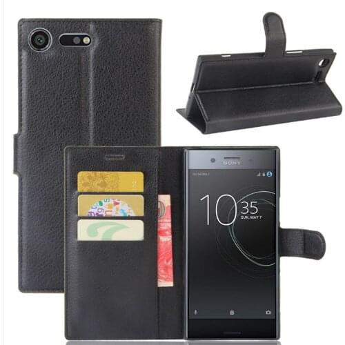 For Sony Xperia XZ Premium Luxury PU Leather Flip Case Card Holder Wallet Pouch Back Stand Cover For Sony Xperia XZ Premium