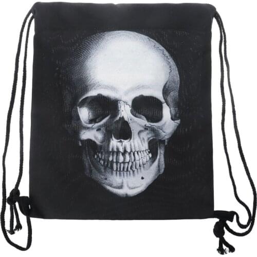 D0LF Unisex Waterproof String Drawstring Backpack 3D Print Gym School Shoe Bag