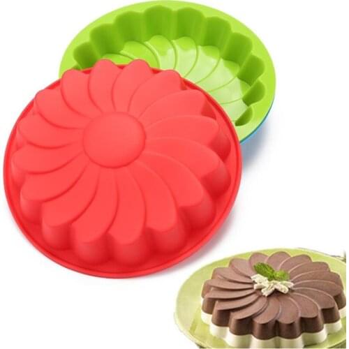 3D Silicone Cake Molds DIY Sunflower Baking Dish Bakeware Cookie Mould Dessert Pastry Cake Decorating Tool Kitchen Accessories