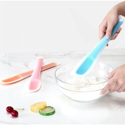 50pcs Silicone Cream Baking Scraper Non Stick Butter Spatula Chocolate Spreader Smoother Heat Resistant Kitchen Pastry Tools