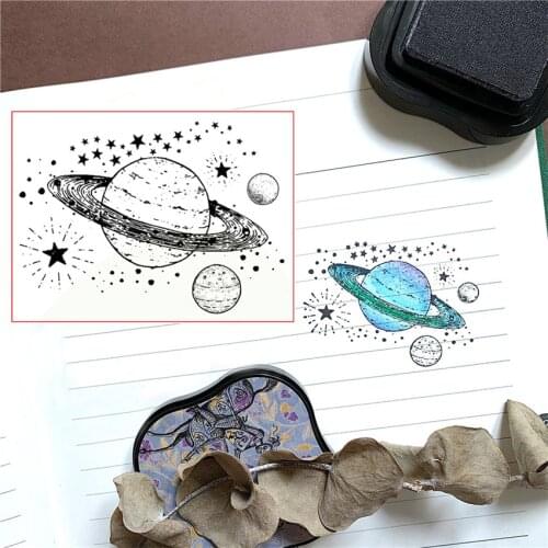 Fairy Planet Craft Transparent Silicone Stamp for Scrapbooking DIY Photo album Decorative Card Making Clear Stamps Sheet