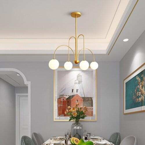 Modern led glass ball luminaire monkey lamp industrial lamp chandelier commercial lighting living room bedroom