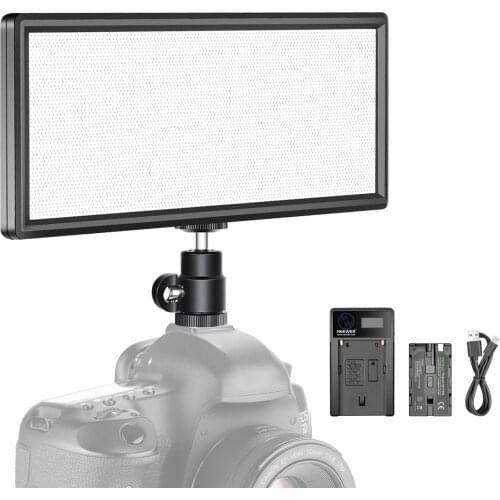 Neewer Super Slim Bi-color Dimmable LED Video Light LCD Display High Power LED Panel for Camera Photo Studio Video Photography