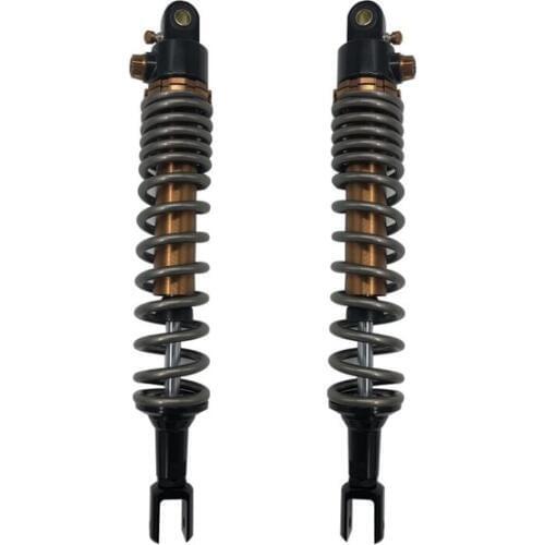 New 420mm 16.5"/450mm 17.7" Motorcycle Clevis Fork Rear Shock Absorbers for Honda Yamaha Suzuki Kawasaki Gokart ATV 2pcs