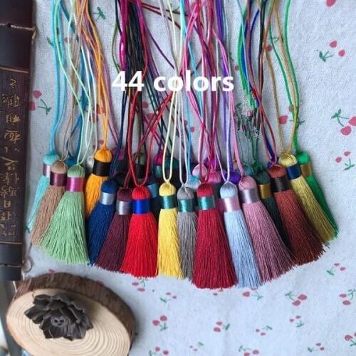 10pcs 6cm Chinese knot short chubby paragraph tassel Bracelet Necklace Phone Bag Decoration Tassel Headdress crafts clothing