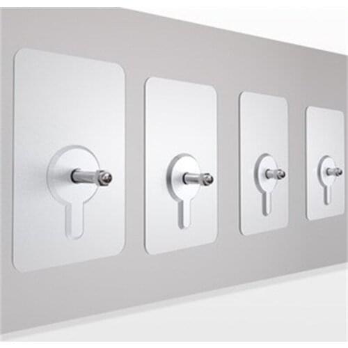 10pcs Punch-Free Non-Marking Screw Stickers Wall Picture Hook Invisible Traceless Hardwall Drywall Picture Hanging Kit