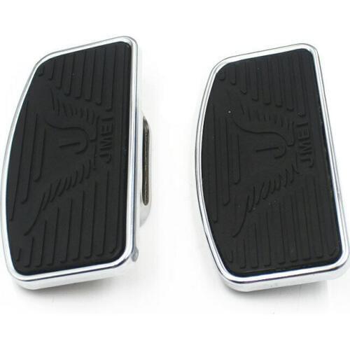 2x Motorcycle Rear Passenger Floorboard Footboards Footrest For Harley Dyna Sportster 883 1200