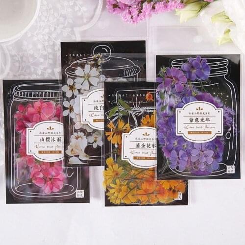 40Pcs/Sst Shanye Shimmering Series Sticker Pack Natural Plants Flower PET Kawaii Stickers DIY Scrapbooking Decorative Stationery